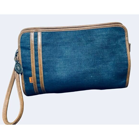 Levi’s Large Denim Clutch/Wristlet - Picture 2 of 8